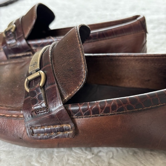 Cole Haan Dark Brown Leather Driving/Loafers with Metal Detail size 11 M main image 9